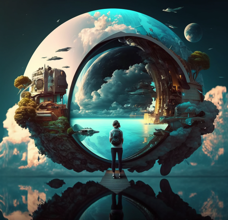 Metaverse 3D Welt